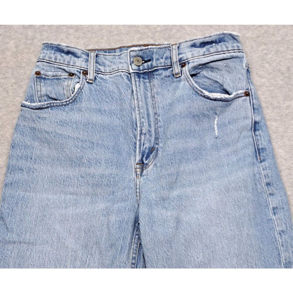 Abercrombie & Fitch Women's Jeans 27 The 90s Straight Ultra High Rise Distressed - Picture 5 of 13
